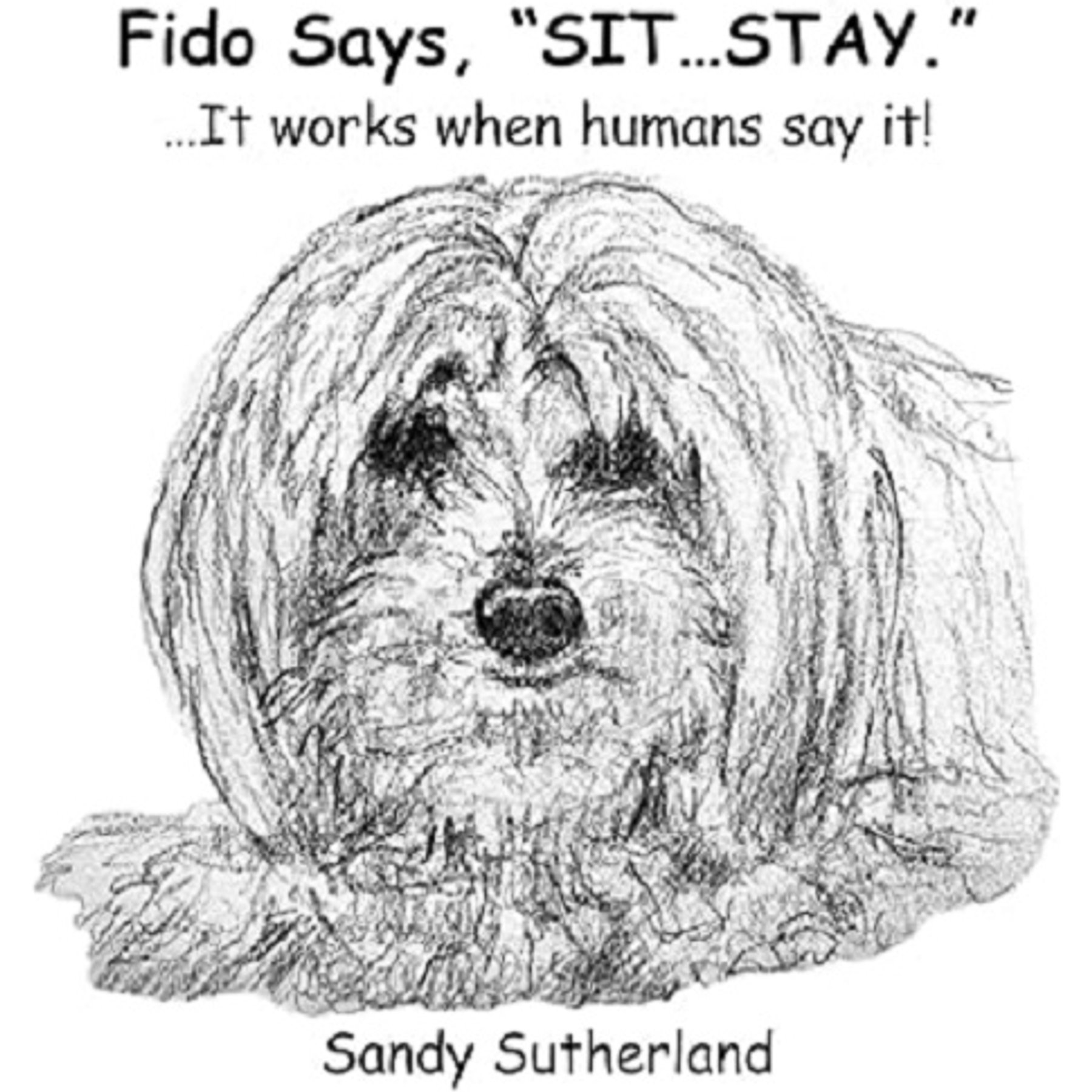 Fido Says, " Sit Stay!" It Works When Humans Say It!