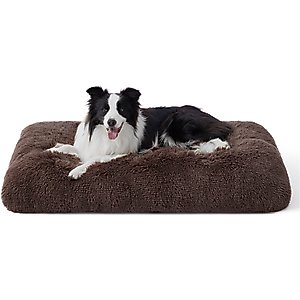 Bedsure Washable Dog Crate Mattress, Brown, 35-in