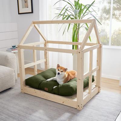 Show full view: Bedsure Waterproof Oxford Fabric Crate Dog Bed, Green, Medium slide 4 of 8