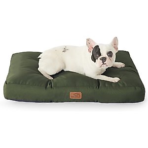 Bedsure Waterproof Oxford Fabric Crate Dog Bed, Green, Medium