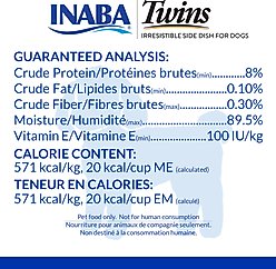Inaba Twin Packs Chicken with Vegetables & Beef Recipe Recipe Grain-Free Dog Food Topper, 1.23-oz pouch, 16 count slide 2 of 5