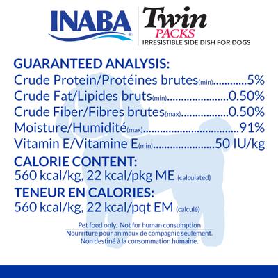 Show full view: Inaba Twin Packs Chicken with Vegetables & Beef Recipe with Chicken Broth Grain-Free Dog Food Topper, 1.4-oz pouch, 16 count slide 6 of 6