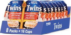 Inaba Twin Packs Chicken with Vegetables & Beef Recipe Recipe Grain-Free Dog Food Topper, 1.23-oz pouch, 16 count