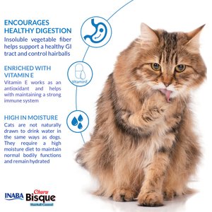 Inaba Churu Bisque Indoor Care Tuna & Chicken Recipe Creamy Puree Grain-Free Lickable Cat Treats, 1.05-oz pouch, 15 count