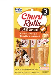Inaba Churu Rolls Joint Support Chicken Recipe Grain-Free Soft & Chewy Dog Treats, 0.42-oz tube, 18 count