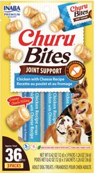 Inaba Churu Bites Joint Support Chicken with Cheese Recipe Grain-Free Soft & Chewy Dog Treats, 0.42-oz tube, 18 count