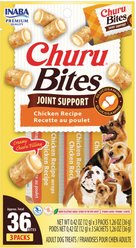 Inaba Churu Bites Joint Support Chicken Recipe Grain-Free Soft & Chewy Dog Treats, 0.42-oz tube, 18 count