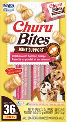 Inaba Churu Bites Joint Support Chicken with Salmon Recipe Grain-Free Soft & Chewy Dog Treats, 0.42-oz tube, 18 count