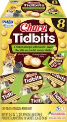 Inaba Churu Tidbits Chicken Recipe with Dashi Flavor Grain-Free Cat Treats, 0.42-oz tube, 8 count