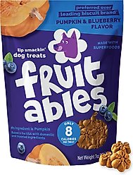 Fruitables Pumpkin & Blueberry Flavor Dog Treats, 7-oz bag