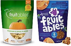 Fruitables Pumpkin & Blueberry Flavor + Pumpkin & Apple Flavor Dog Treats