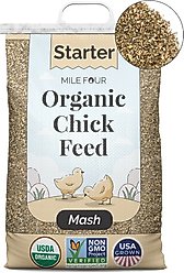 Mile Four Organic 21% Protein Mash Starter Chicken & Duck Feed, 23-lb bag slide 1 of 6