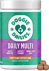 Doggie Dailies 5-in-1 Multivitamin Soft Chew Dog Supplement, 225 count