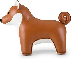 Zuny Shiba Inu Bookend, Tan/Wheat slide 2 of 3