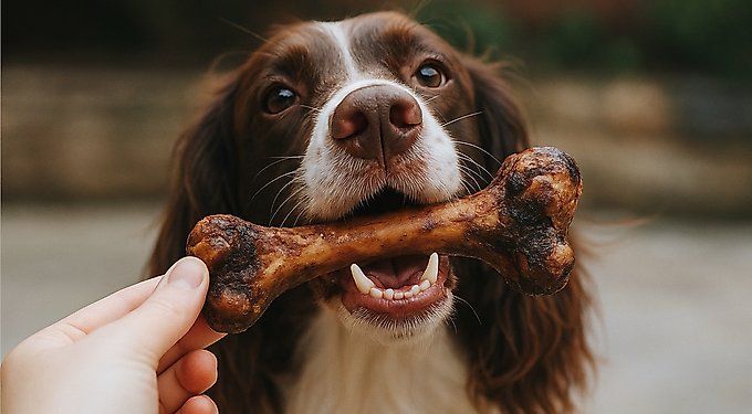 Jack & Pup Beef Knee Cap Bones Dog Treats