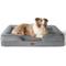 Show in main carousel: Bedsure Orthopedic Bolster Dog Sofa Bed with Removable Cover, Grey, X-Large slide 1 of 12