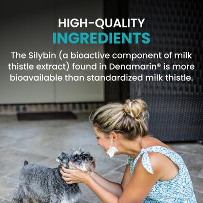 Show full view: Nutramax Denamarin with S-Adenosylmethionine & Silybin Tablets Liver Supplement for Medium Dogs, 30 count bottle slide 5 of 12