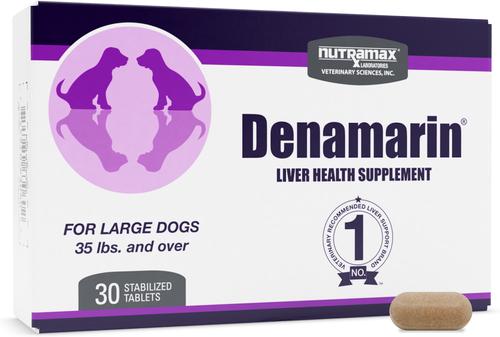 Nutramax Denamarin with S-Adenosylmethionine & Silybin Tablet Liver Supplement for Large Dogs