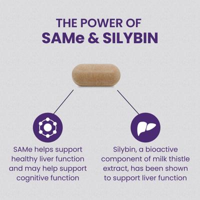 Nutramax Denamarin with S-Adenosylmethionine & Silybin Tablet Liver Supplement for Large Dogs
