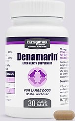 Nutramax Denamarin with S-Adenosylmethionine & Silybin Tablet Liver Supplement for Large Dogs, 30 count bottle