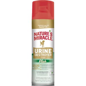 Nature's Miracle Dog Urine Destroyer Plus Enzymatic Stain Remover Foam Aerosol Spray, 17.5-fl oz bottle