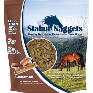 Stabul Nuggets Molasses-Free Cinnamon Horse Treats, 5-lb bag