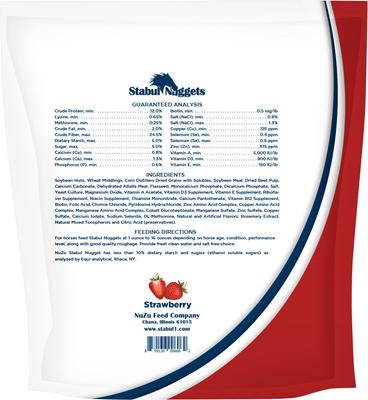 Show full view: Stabul Nuggets Molasses-Free Strawberry Horse Treats, 5-lb bag slide 2 of 3