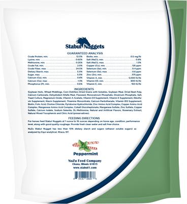Show full view: Stabul Nuggets Molasses-Free Peppermint Horse Treats, 5-lb bag slide 2 of 4