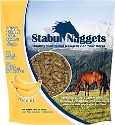 Stabul Nuggets Molasses-Free Banana Horse Treats, 5-lb bag