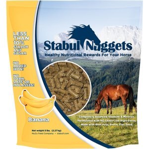 Stabul Nuggets Molasses-Free Banana Horse Treats, 5-lb bag