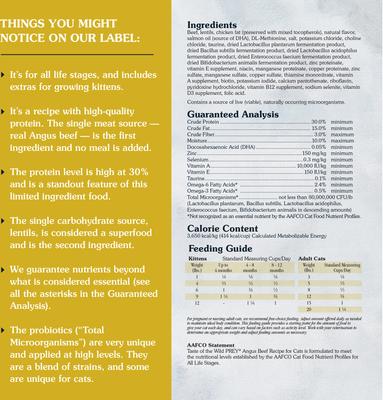 Show full view: Taste of the Wild PREY Angus Beef Formula Limited Ingredient Recipe Dry Cat Food, 15-lb bag slide 4 of 11