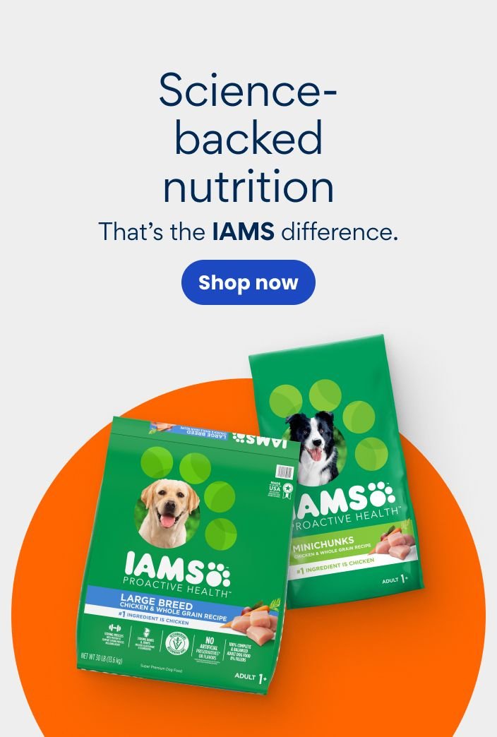 Science-backed nutrition. That's the IAMS difference. Shop now