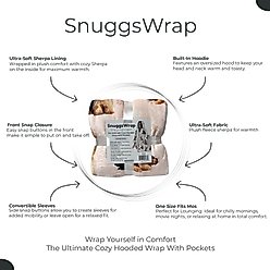 E&S PETS Yorkie Snugg Wrap Blanket Hoodie slide 2 of 6