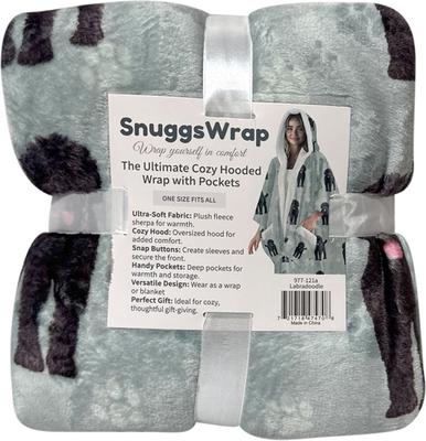 Show full view: E&S PETS Labradoodle Snugg Wrap Blanket Hoodie slide 6 of 6
