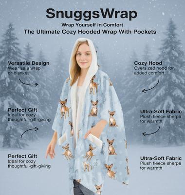 Show full view: E&S PETS Chihuahua Snugg Wrap Blanket Hoodie slide 3 of 6