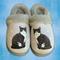 Show in main carousel: E&S PETS Black And White Cat Snugg Slippers, Small/Medium slide 3 of 6
