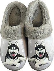 E&S PETS Siberian Husky Snugg Slippers, Small/Medium
