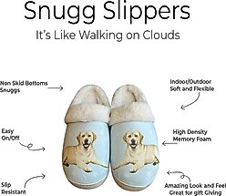 E&S PETS Labrador Yellow Snugg Slippers, Small/Medium slide 2 of 6
