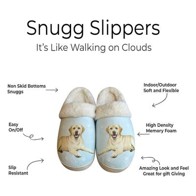 Show full view: E&S PETS Labrador Yellow Snugg Slippers, Small/Medium slide 2 of 6
