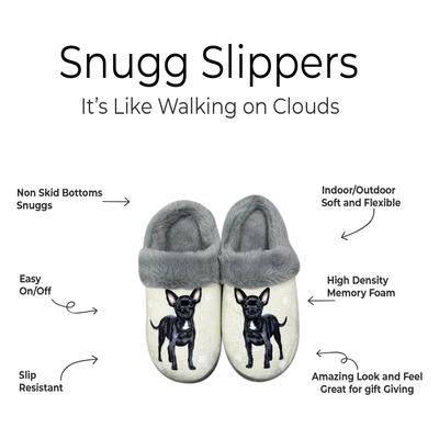 Show full view: E&S PETS Chihuahua Black Snugg Slippers, Small/Medium slide 2 of 6