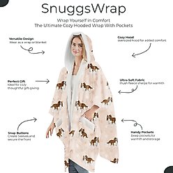 E&S PETS King Charles Cavalier Snugg Wrap Blanket Hoodie slide 2 of 4