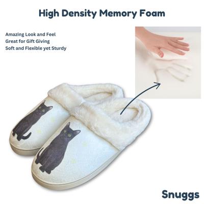 Show full view: E&S PETS Black Cat Snugg Slippers, Large/X-Large slide 5 of 6