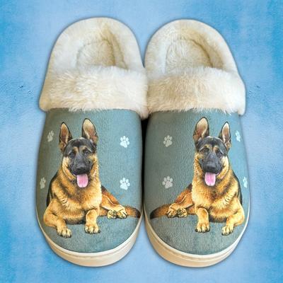Show full view: E&S PETS German Shepherd Snugg Slippers, Small/Medium slide 3 of 6