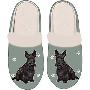 E&S PETS Scottish Terrier Snugg Slippers, Large/X-Large