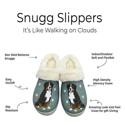 Show full view: E&S PETS Bernese Mt. Dog Snugg Slippers, Large/X-Large slide 2 of 4