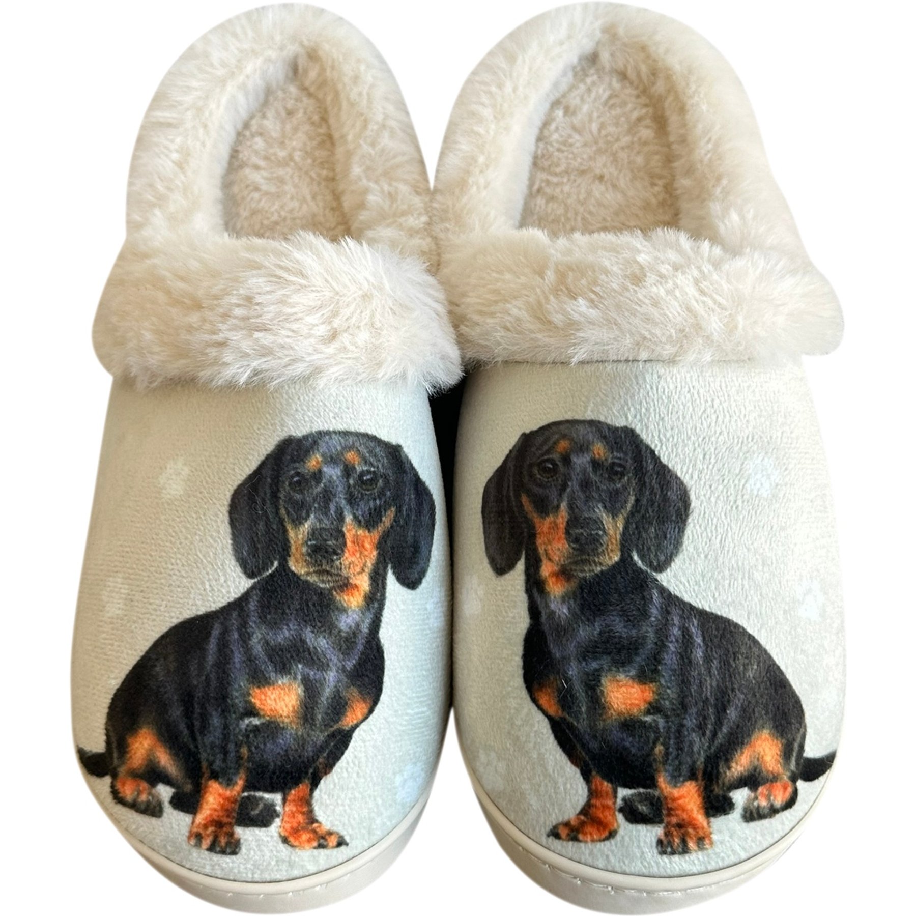 E&S PETS Dachshund Snugg Slippers, Black, Small/Medium