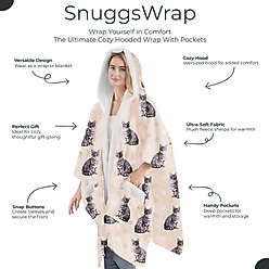 E&S PETS Silver Tabby Snugg Wrap Blanket Hoodie slide 2 of 6