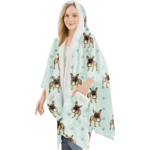 E&S PETS French Bulldog Snugg Wrap Blanket Hoodie