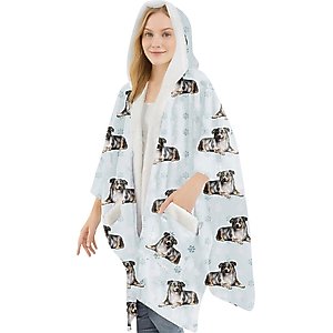 E&S PETS Australian Shepherd Snugg Wrap Blanket Hoodie