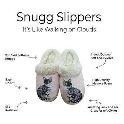 Show full view: E&S PETS Silver Tabby Snugg Slippers, Small/Medium slide 2 of 6